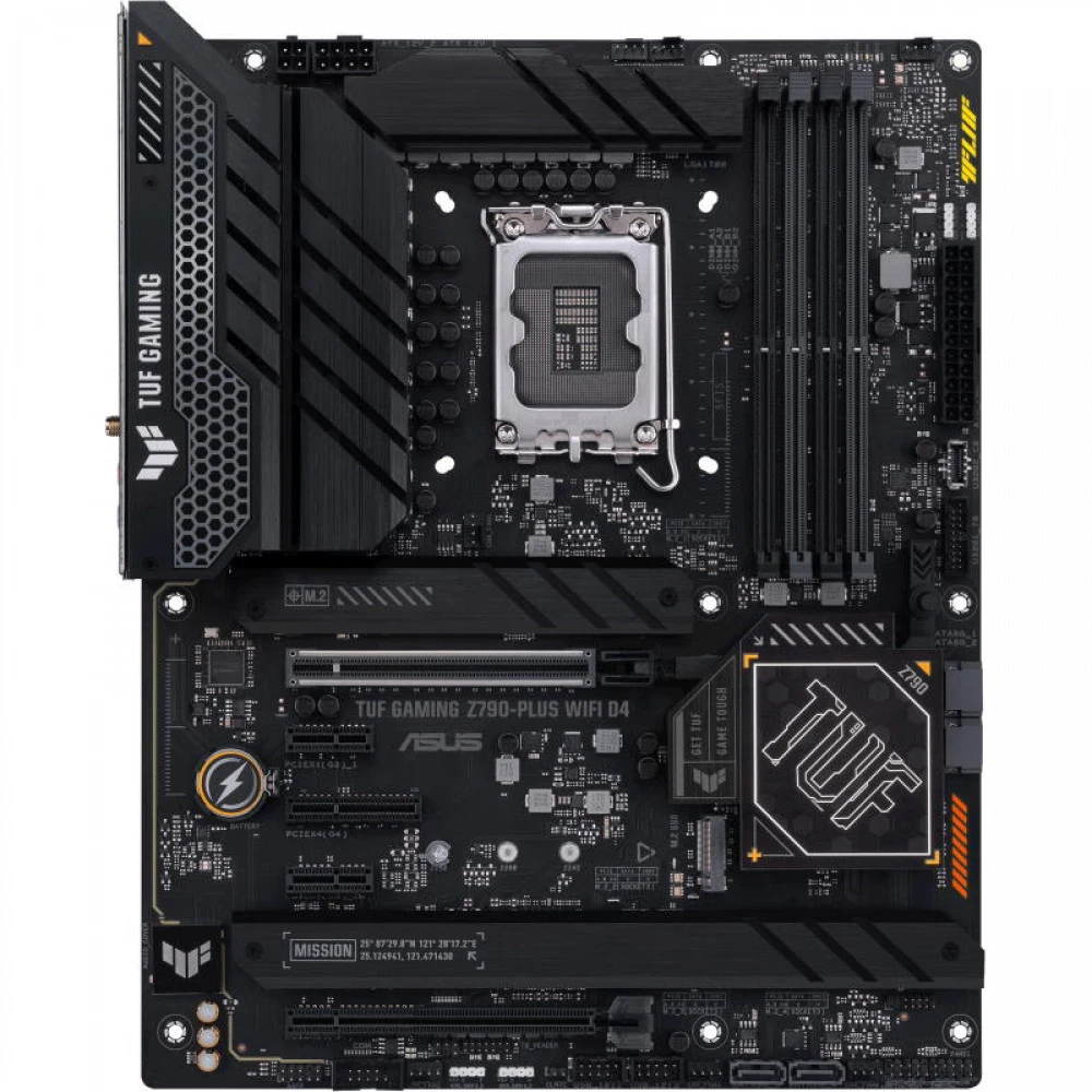 Матплата ASUS TUF G Z790 Plus WiFi D4, iZ790,S1700,ATX,4DDR-4,2PCI-Ex16/1x4/2x1,4SATA,4xM.2,HDMI,DP