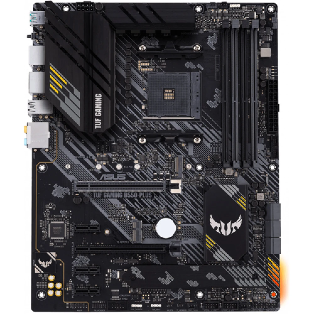 Материнская плата ASUS TUF GAMING B550-PLUS, Socket AM4, B550, 4*DDR4, HDMI+DP, CrossFireX, SATA3 + RAID, Audio, 2,5Gb LAN, USB 3.2*8, USB 2.0*6, COM*1 header (w/o cable) ATX 90MB14G0-M0EAY0
