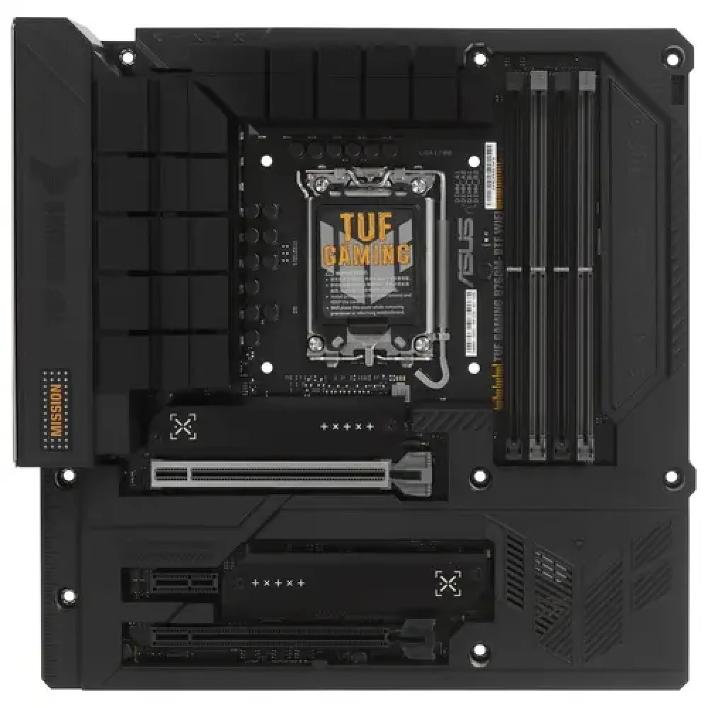 Материнская плата ASUS TUF GAMING B760M-BTF WIFI, LGA1700, B760, 4*DDR5, 4*SATA, 3*M.2, 5*USB 3.2, 4*USB 2.0, Type-C, 2*PCIx16, 1*PCIx1, DP+HDMI, mATX 90MB1G50-M0EAY0