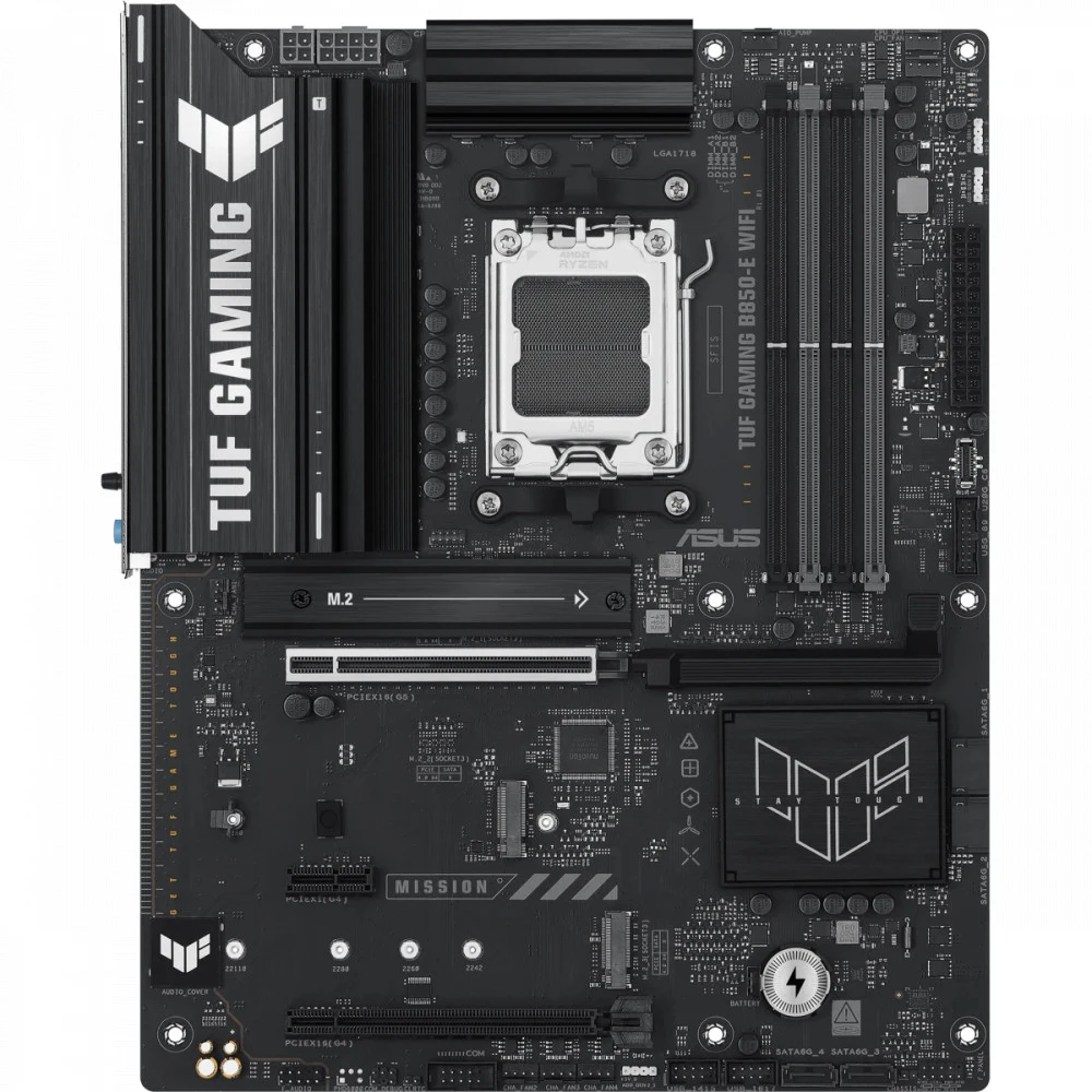 Материнская плата ASUS TUF GAMING B850-E WIFI AM5 4xDDR5 4xSATA3 RAID 3xM.2 DP HDMI USB-C ATX