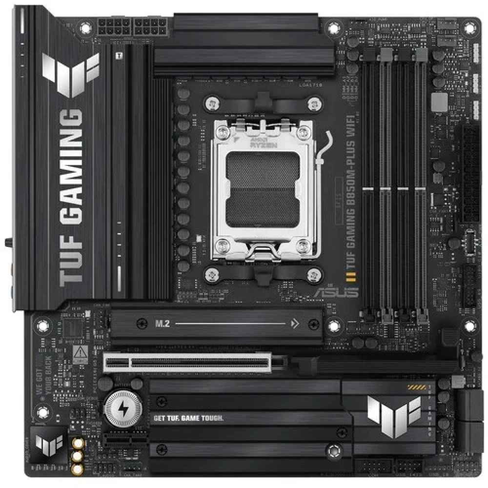 Материнская плата ASUS TUF GAMING B850M-PLUS AM5 4xDDR5 4xSATA 3xM.2 HDMI DP m-ATX