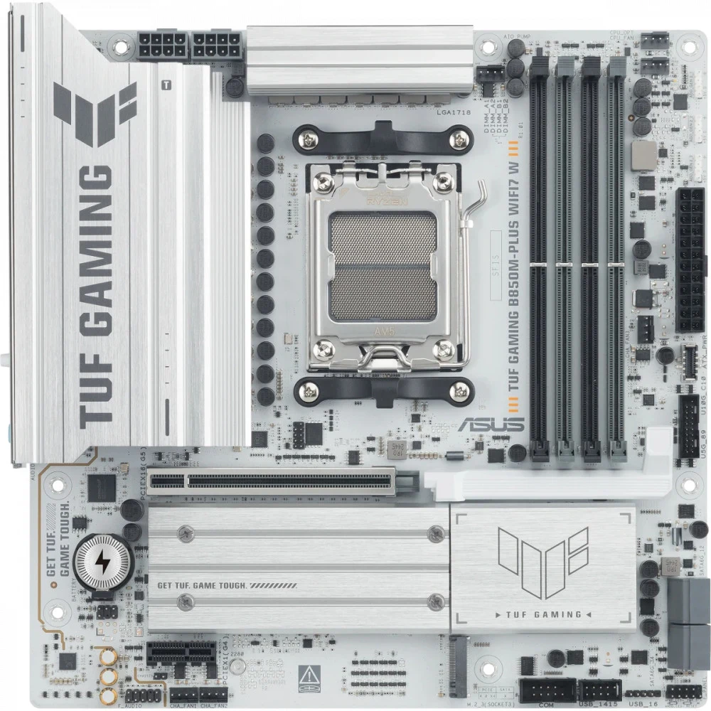 Материнская плата ASUS TUF GAMING B850M-PLUS WIFI7 W AM5 4xDDR5 4xSATA 3xM.2 HDMI DP Type-C mATX