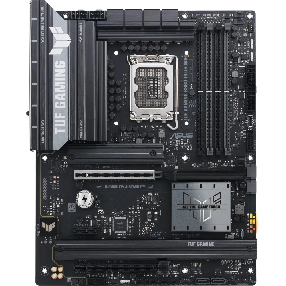 ASUS Main Board Desktop LGA1851 Intel B860 Chipset 4 x DIMM slots, max. 256GB, DDR5 1 x DisplayPort 1 x HDMI port 1 x Wi-Fi module 3 x M.2 slots 4 x SATA ATX Form Factor
