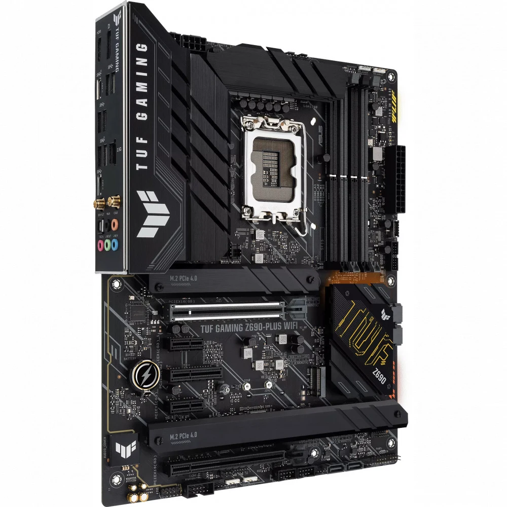 ASUS MB TUF GAMING Z690-PLUS WIFI, Z690, LGA1700, 4xDDR5, DP / HDMI, 1x PCIe 5.0 x16, 1xPCIe 3.0 x16, 2xPCIe 3.0 x4, 2xPCIe 3.0 x1 slots, 4xSATA, 4xM.2, 2.5G LAN, Wi-Fi 6E + BT5.2, ATX
