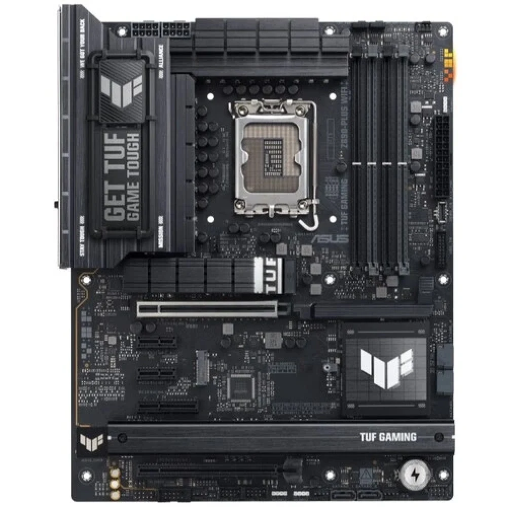 ASUS TUF GAMING Z890-PLUS WIFI (Socket 1851, ATX, 4xDDR5(192GB), DP/HDMI,1xPCIe 5.0x16/1xPCIe 4.0x16/1xPCIe 4.0x4, 2xPCIe 4.0x1, 1xLAN (2.5GbE), Wi-Fi, 4xSATA 6Gb/s, 4xM.2,1xType-C, 6xUSB 3)