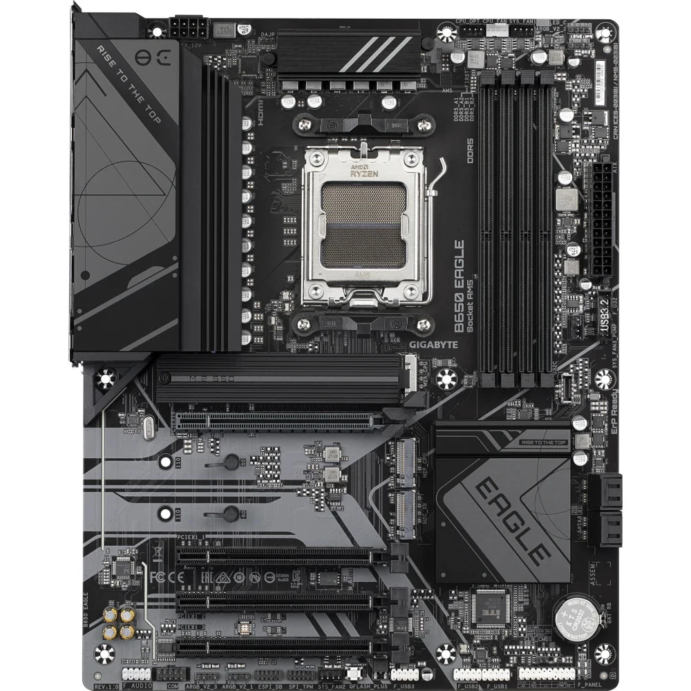 Материнская плата MB GIGABYTE AMD B650 sAM5, 4xDDR5(256GB), HDMI 2.1/DP, 1xPCIe 4.0x16, 3xPCIe 3.0x16, 1xLAN, 4xSATA 6Gb/s, 3xM.2, 1xUSB-C, 2xUSB 3.2, 6xUSB 2.0, 1xPS/2, ATX