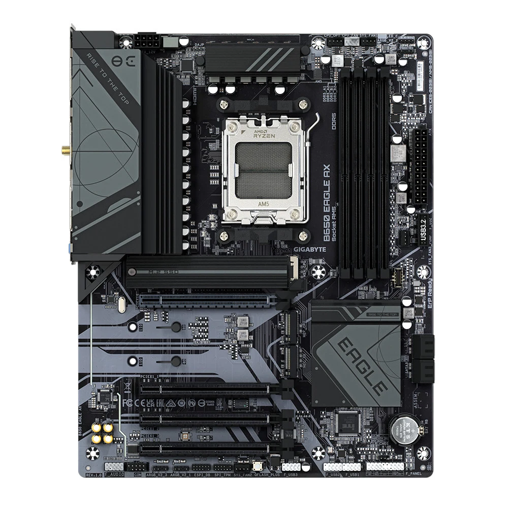 Материнская плата/ MB GIGABYTE AMD B650 sAM5, 4xDDR5(256GB), HDMI 2.1/DP, 1xPCIe 4.0x16, 3xPCIe 3.0x16, 1xLAN, 4xSATA 6Gb/s, 3xM.2, 1xUSB-C, 2xUSB 3.2, 6xUSB 2.0, 1xPS/2, ATX