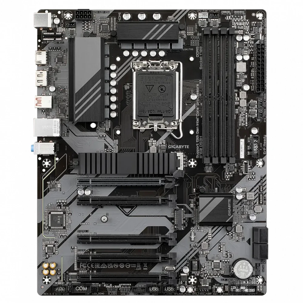 Gigabyte B760 DS3H {Socket 1700, Intel®B760, 4xDDR5-4800, HDMI+DP, 5xPCI-Ex16, 4xSATA3(RAID 0/1/5/10), 2xM.2, 8Ch Audio, 2.5GLan, (4+4)xUSB2.0, (1+2)xUSB3.2, (1+1)xUSB3.2 Type-C™, 1xPS/2, ATX, RTL}