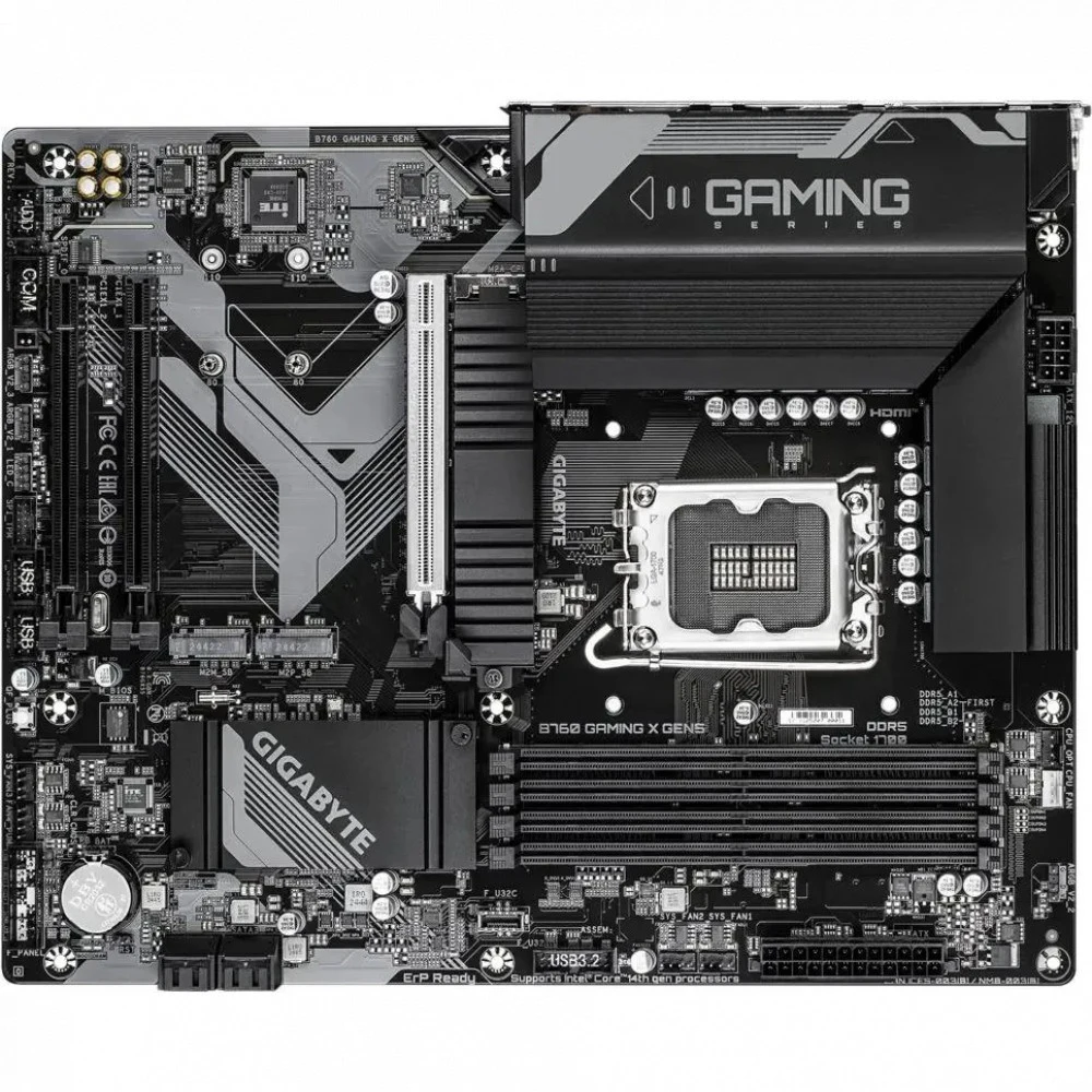 Материнская плата Gigabyte B760 GAMING X DDR4 GEN5 Soc-1700 Intel B760 4xDDR4 ATX AC`97 8ch(7.1) 2.5Gg RAID+HDMI+DP