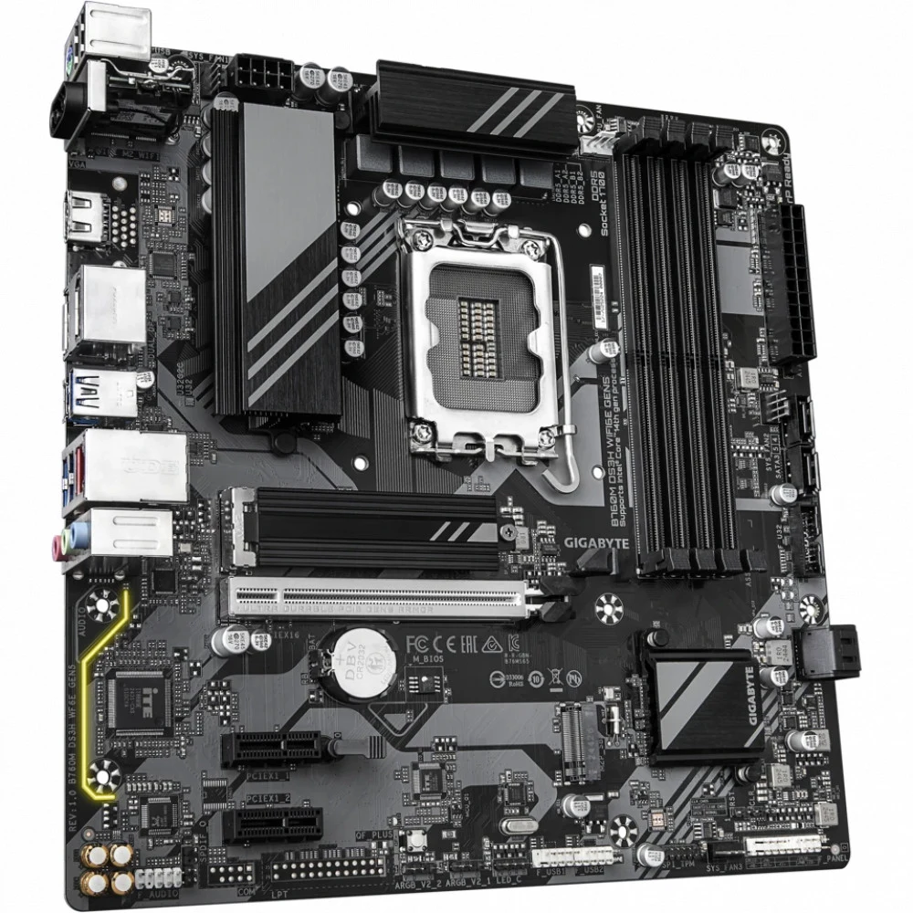 Материнская плата Gigabyte B760M DS3H WF6E GEN5, RTL