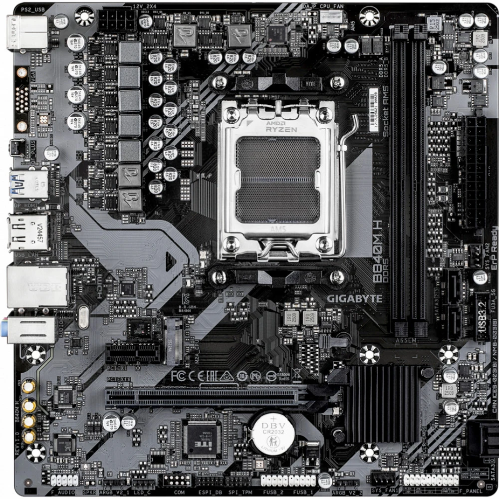 Материнская плата Gigabyte B840M H, RTL