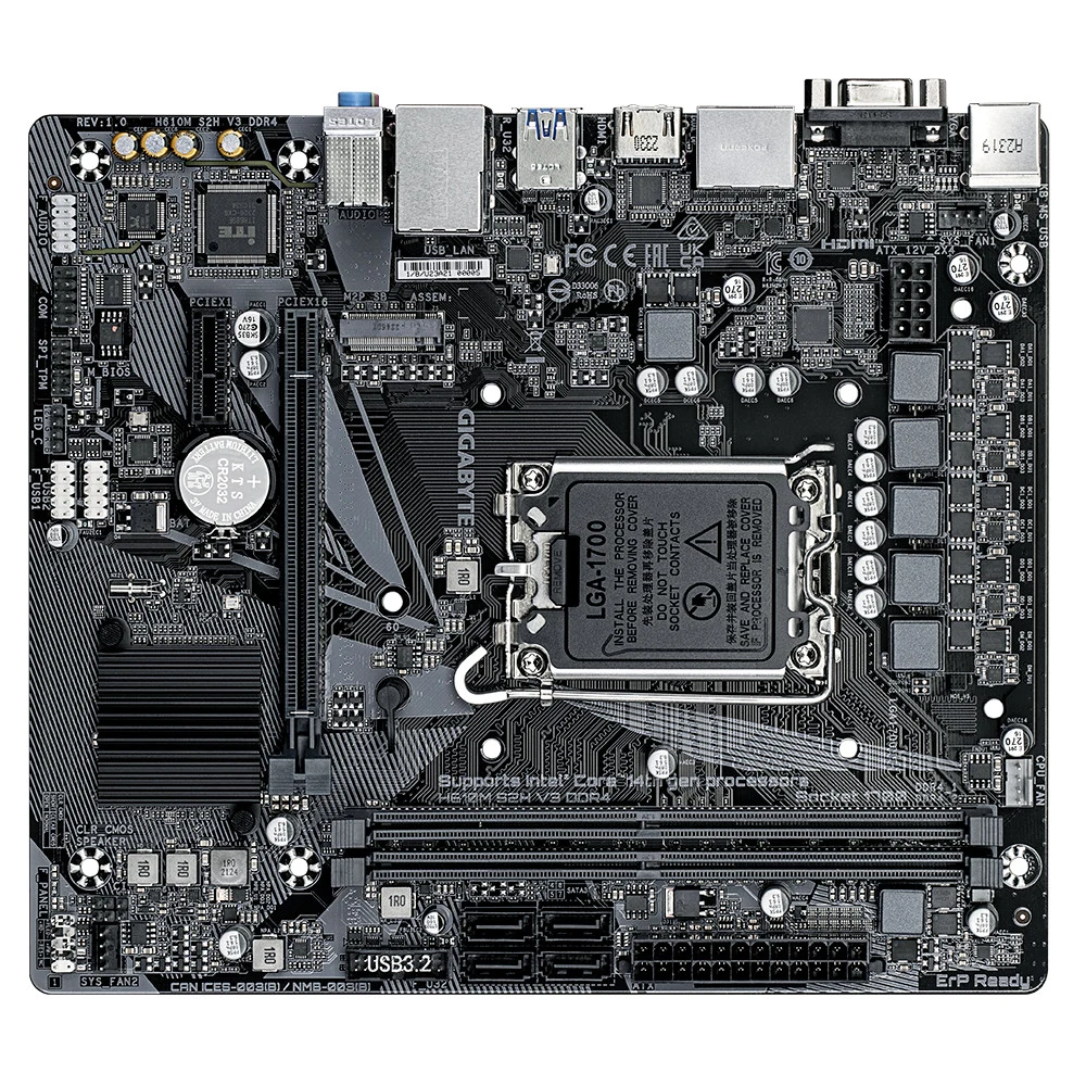 Материнская плата GigaByte H610M S2H V3 DDR4 rev. 1.0
