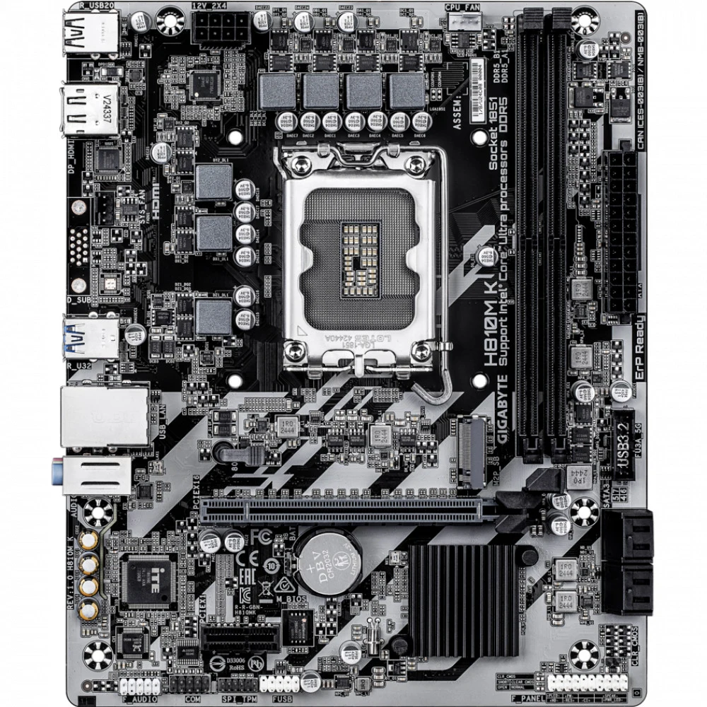 Материнская плата H810 S1851 MATX H810M K GIGABYTE