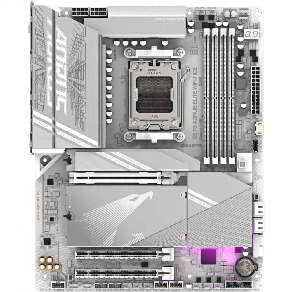 Материнская плата GigaByte X870 Aorus Elite WIFI7 Ice rev. 1.1