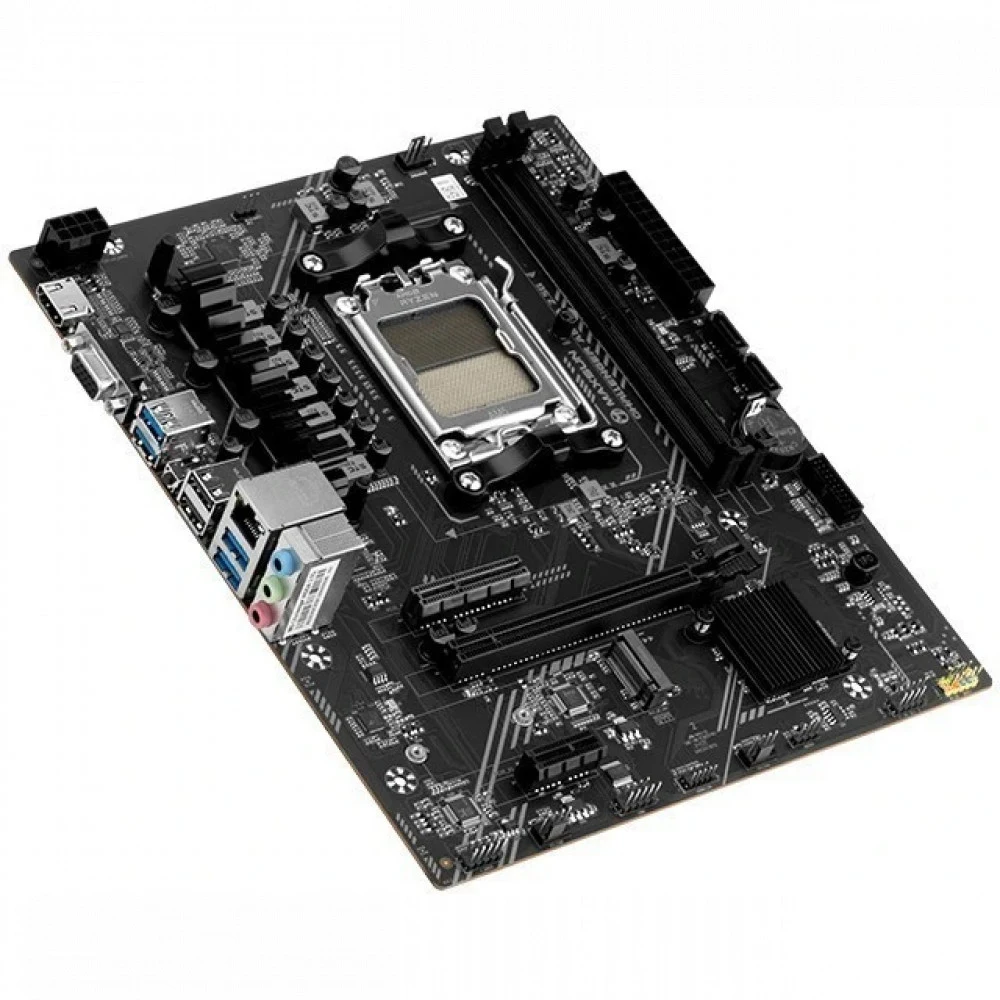 Материнская плата MAXSUN MS-Challenger A620A 2.5G, AM5, A620A, 2*DDR5, 3*SATA 3.0, M.2, USB 3.2, USB 2.0, 1*PCIE 16, 1*PCIE 4, 1*PCIE 1, HDMI+VGA, mATX