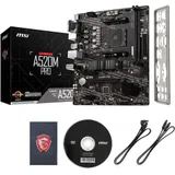 MB Socket AM4, MATX, AMD A520 (D-Sub+HDMI+DP, GNIC) MSI A520M Pro, 2DDR4, PCIx16, 2PCIx1