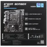 Материнская плата MSI B760M BOMBER WIFI Soc-1700 Intel B760 2xDDR5 mATX AC`97 8ch(7.1) 2.5Gg+VGA+HDMI+DP