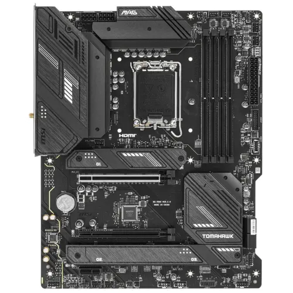 Материнская плата/ MB MSI INTEL B760 s1700, 4xDDR5(256GB), HDMI 2.1/DP, 1xPCIe 5.0x16, 1xPCIe 3.0x16, 1xPCIe 4.0, 1xLAN (2.5GbE), Wi-Fi, BT, 4xSATA 6Gb/s, 3xM.2, 1xUSB-C, 4xUSB 3.2, 4xUSB 2.0, ATX