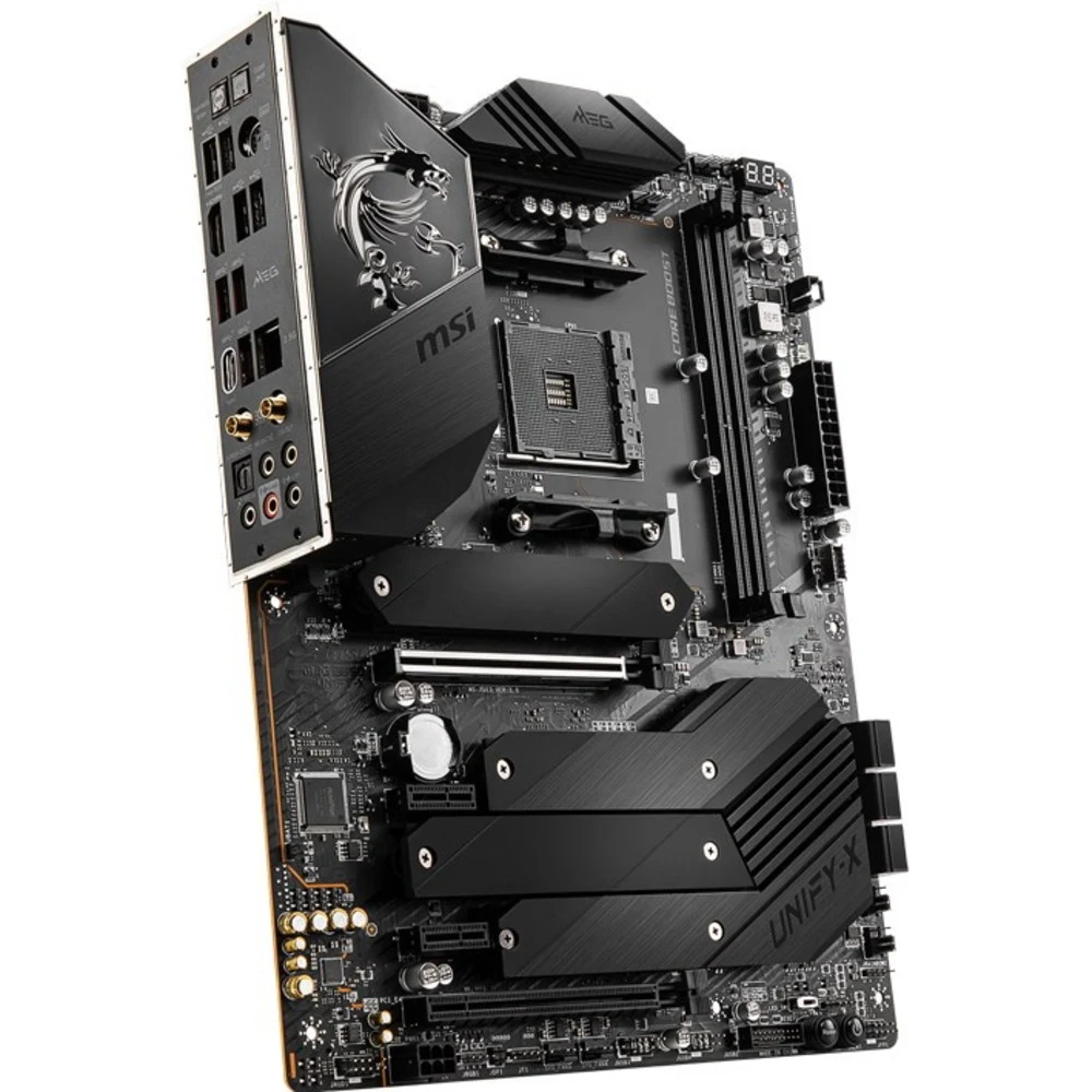MSI Main Board Desktop MEG B550 UNIFY-X (AM4, B550, 2xDDR4, 1xPCIe4.0 x16, 1xPCIe3.0 x16, 2xPCIe3.0 x1, 6xSATA, 3xGen4 x4 M.2, 1xM.2, 5xUSB3.2 Gen1, 5xUSB3.2 Gen2, 2xUSB3.2 Gen1, 8xUSB2.0, HDMI, Int