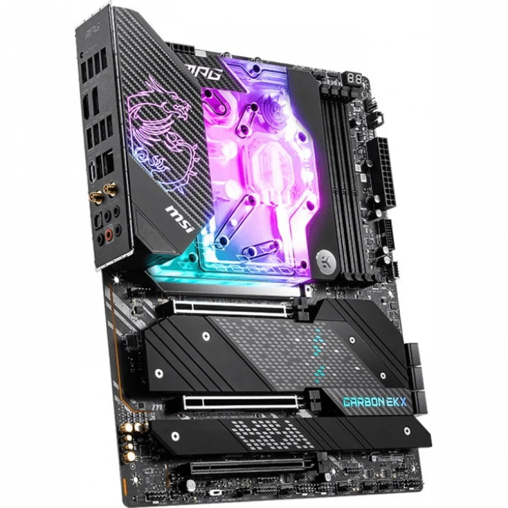 Материнская плата MSI MPG Z690 CARBON EK X, ATX, Z690, LGA1700, 4xDDR5, 3xPCI-Ex16, 5xM.2, 5+2USB 3.2, 1+1USB TYPE-C, 4+4USB 2.0, WIFI AX 6E, BT 5.2