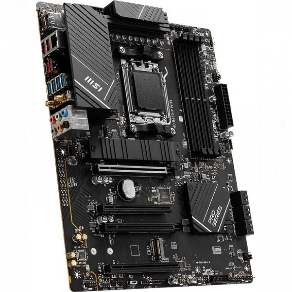 Материнская плата MSI PRO B650-P WIFI MS-7D78\PRO B650-P WIFI\601-7D78-010,11\801 -7D78-001\STD PRO B650-P WIFI,B650,AM5,4DDR5,4PCI -Ex16,2M.2,6SATA3,1USB 20G,4USB 10G,6USB 5G,4USB2,HD A\