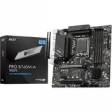 Материнская плата MSI PRO B760M-A WIFI LGA1700 4xDDR5 4xSATA3 RAID 2xM.2 2xHDMI 2xDP mATX