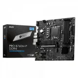 Материнская плата MSI PRO B760M-P DDR4 Soc-1700 Intel B760 4xDDR4 mATX AC`97 8ch(7.1) GbLAN+VGA+HDMI+DP