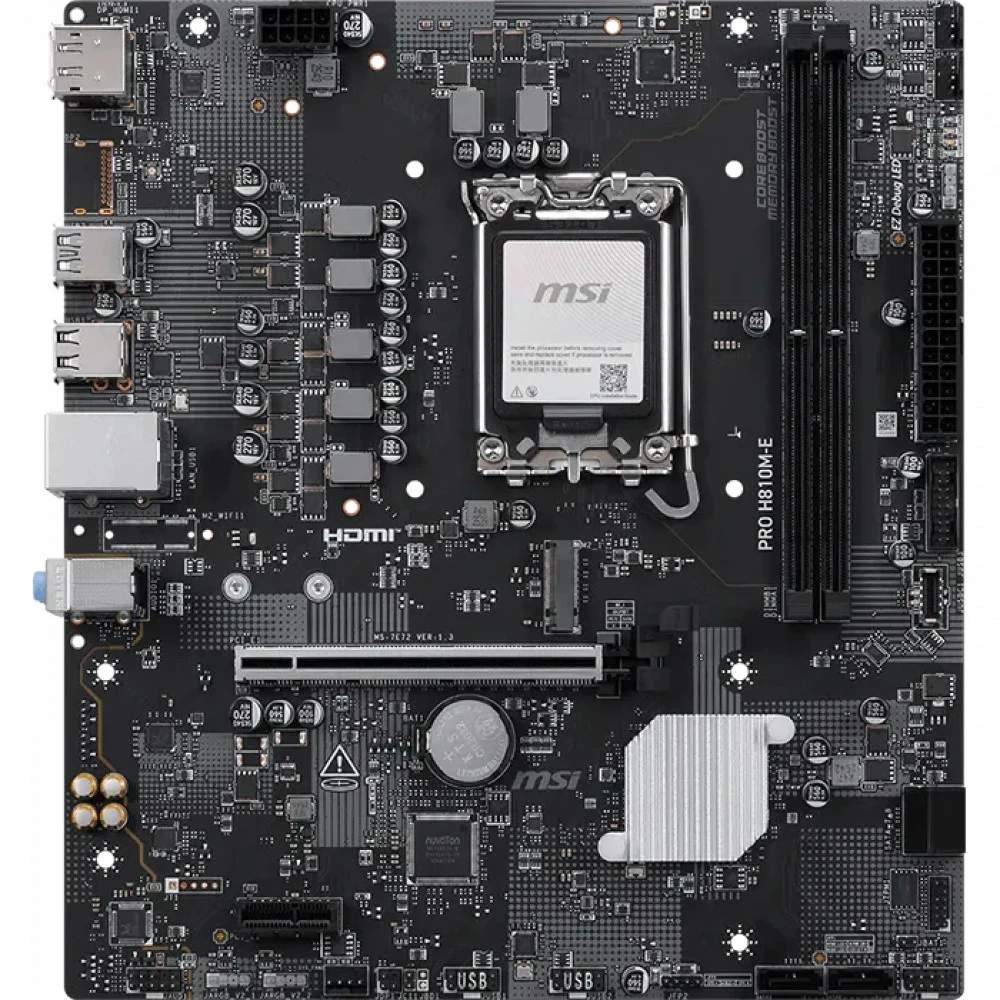 Материнская плата H810 S1851 MATX PRO H810M-E MSI