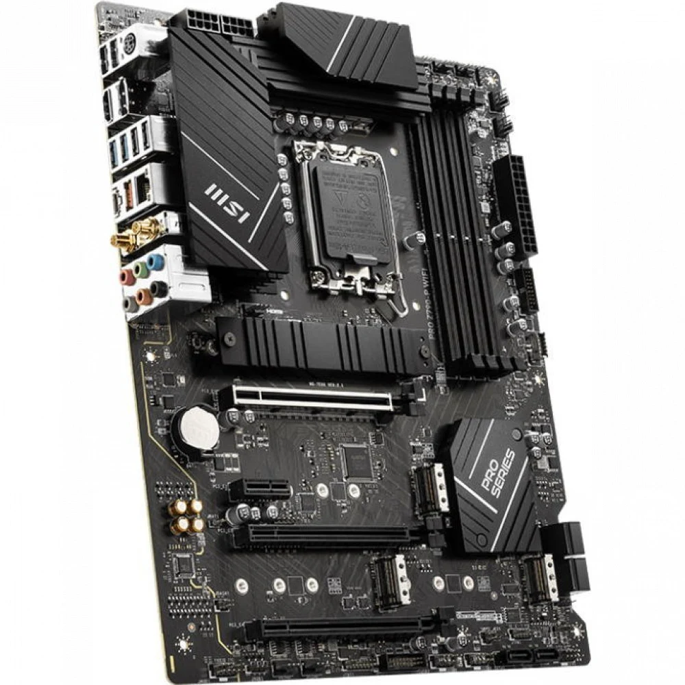 Материнская плата/ MB MSI INTEL Z790 s1700, 4xDDR5(256GB), HDMI 2.1/DP, 1xPCIe 5.0x16, 1xPCIe 4.0x16, 1xPCIe 3.0x16, 1xPCIe 3.0, 1xLAN (2.5GbE), Wi-Fi, BT, 6xSATA 6Gb/s, 4xM.2, 1xUSB-C, 3xUSB 3.2, 4