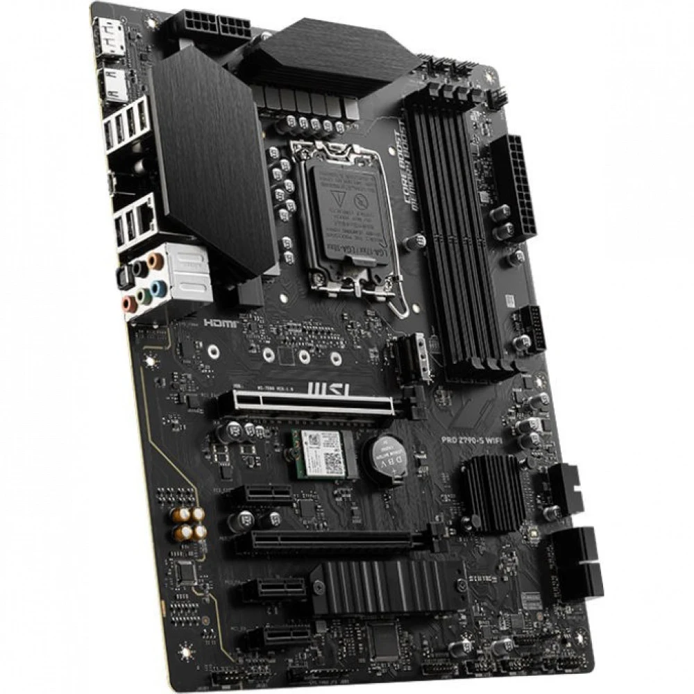 Материнская плата/ MB MSI INTEL Z790 s1700, 4xDDR5(256GB), HDMI 1.4/DP, 1xPCIe 5.0x16, 1xPCIe 3.0x16, 3xPCIe 3.0, 1xLAN (2.5GbE), Wi-Fi, BT, 4xSATA 6Gb/s, 2xM.2, 1xUSB-C, 4xUSB 3.2, 2xUSB 2.0, ATX