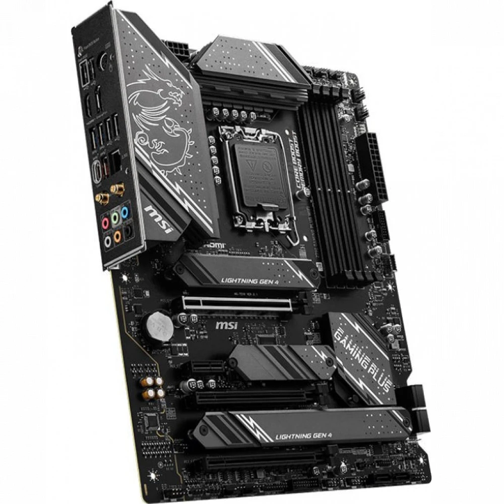 Материнская плата/ MB MSI INTEL Z790 s1700, 4xDDR5(256GB), HDMI 2.1/DP, 1xPCIe 5.0x16, 1xPCIe 4.0x16, 1xPCIe 3.0x16, 1xPCIe 3.0, 1xLAN (2.5GbE), Wi-Fi, BT, 6xSATA 6Gb/s, 4xM.2, 1xUSB-C, 3xUSB 3.2, 4