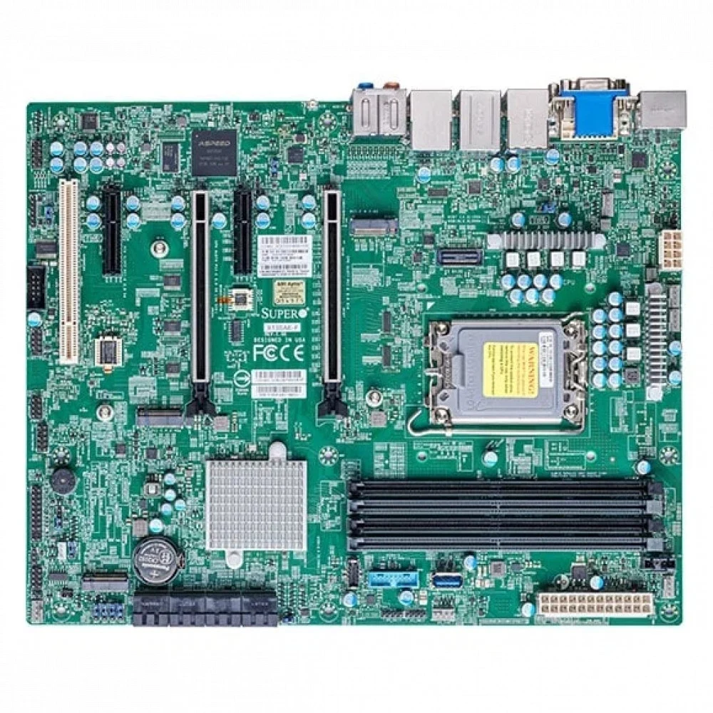 Материнская плата SuperMicro Supermicro Motherboard MBD-X13SAE-F-B W680 LGA1700 No Memory 12th Generation Intel® Core™ i3/i5/i7/i9 Processors, Single Socket LGA-1700 supported, CPU TDP supports Up t