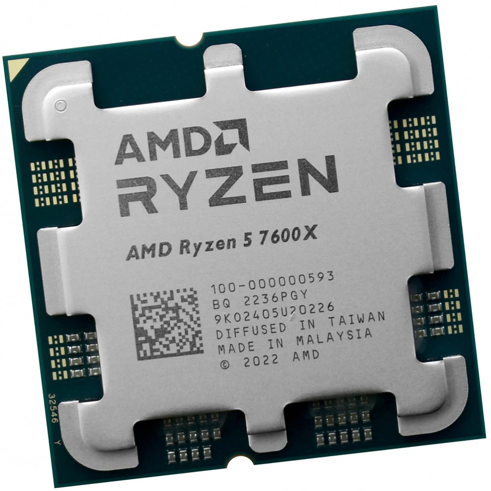 Центральный Процессор AMD RYZEN 5 7600X OEM (Raphael, 5nm, C6/T12, Base 4,70GHz, Turbo 5,30GHz, RDNA 2 Graphics, L3 32Mb, TDP 105W, SAM5)