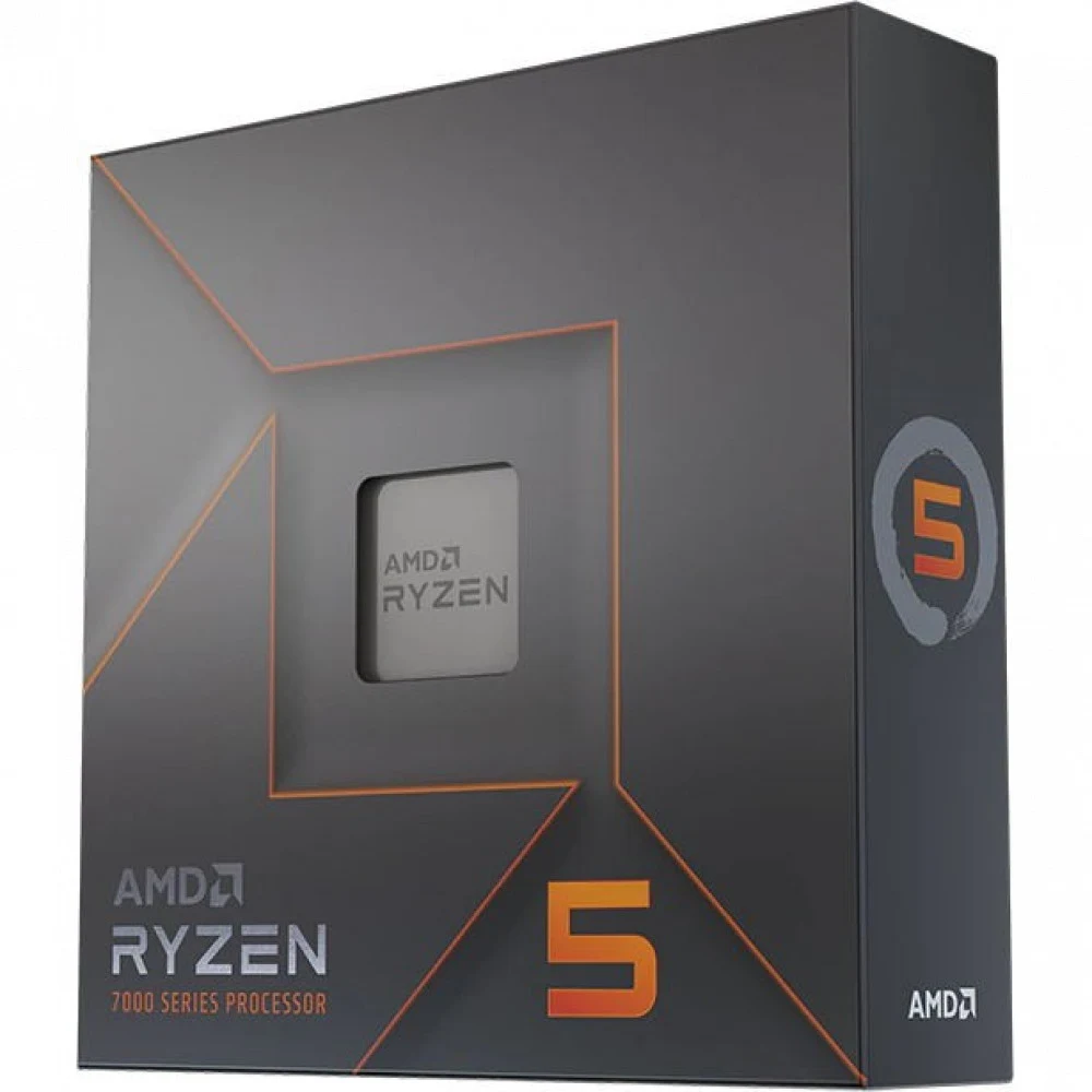 Центральный Процессор AMD RYZEN 5 7600X BOX (Raphael, 5nm, C6/T12, Base 4,70GHz, Turbo 5,30GHz, RDNA 2 Graphics, L3 32Mb, TDP 105W, w/o cooler, SAM5)