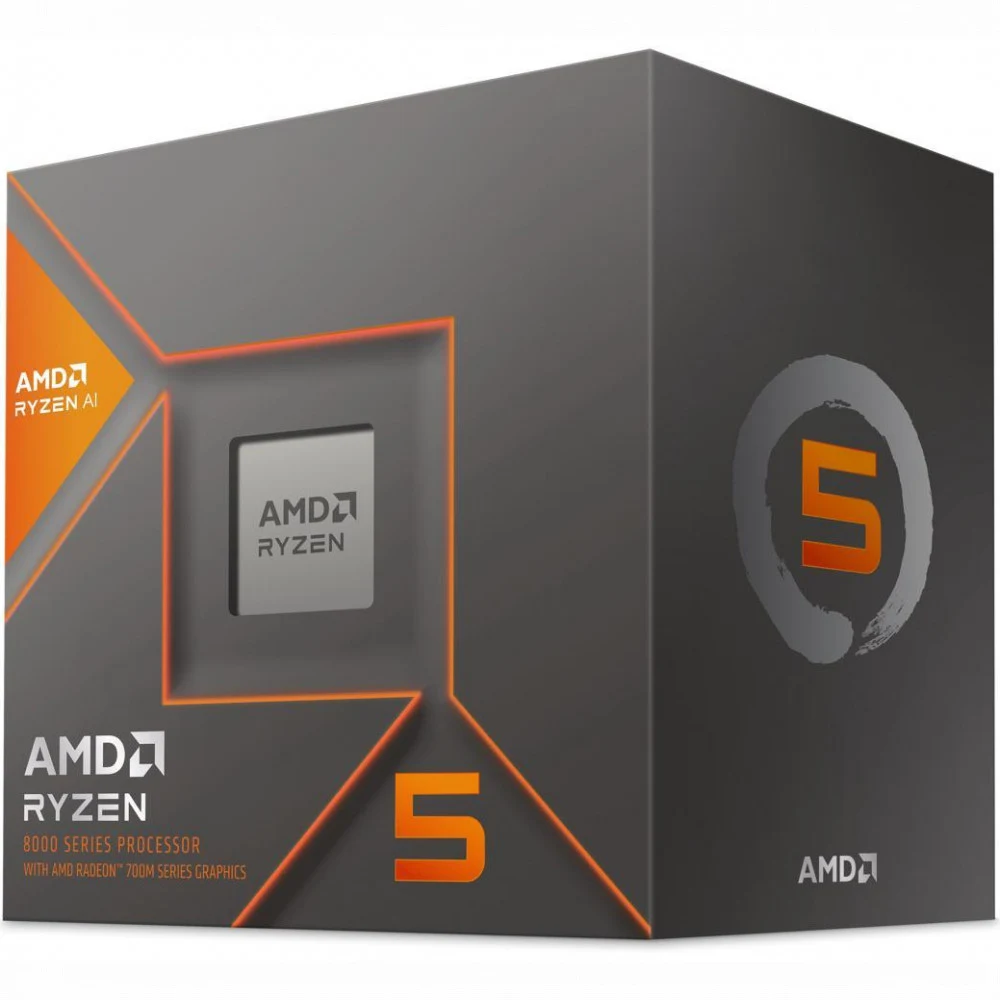 Центральный Процессор AMD RYZEN 5 8600G BOX (Phoenix, 4nm, C6/T12, Base 4,30GHz, Turbo 5,00GHz, RDNA 3.0 Graphics, L3 16Mb, TDP 65W, SAM5)