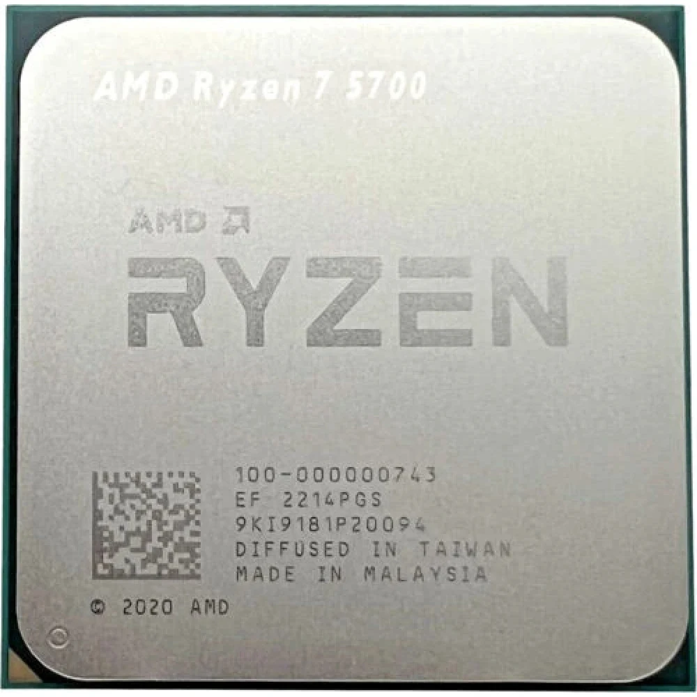 Центральный Процессор AMD RYZEN 7 5700 (Cezanne, 7nm, C8/T16, Base 3,70GHz, Turbo 4,60GHz, Without Graphics, L3 16Mb, Default TDP 65W, SAM4) OEM