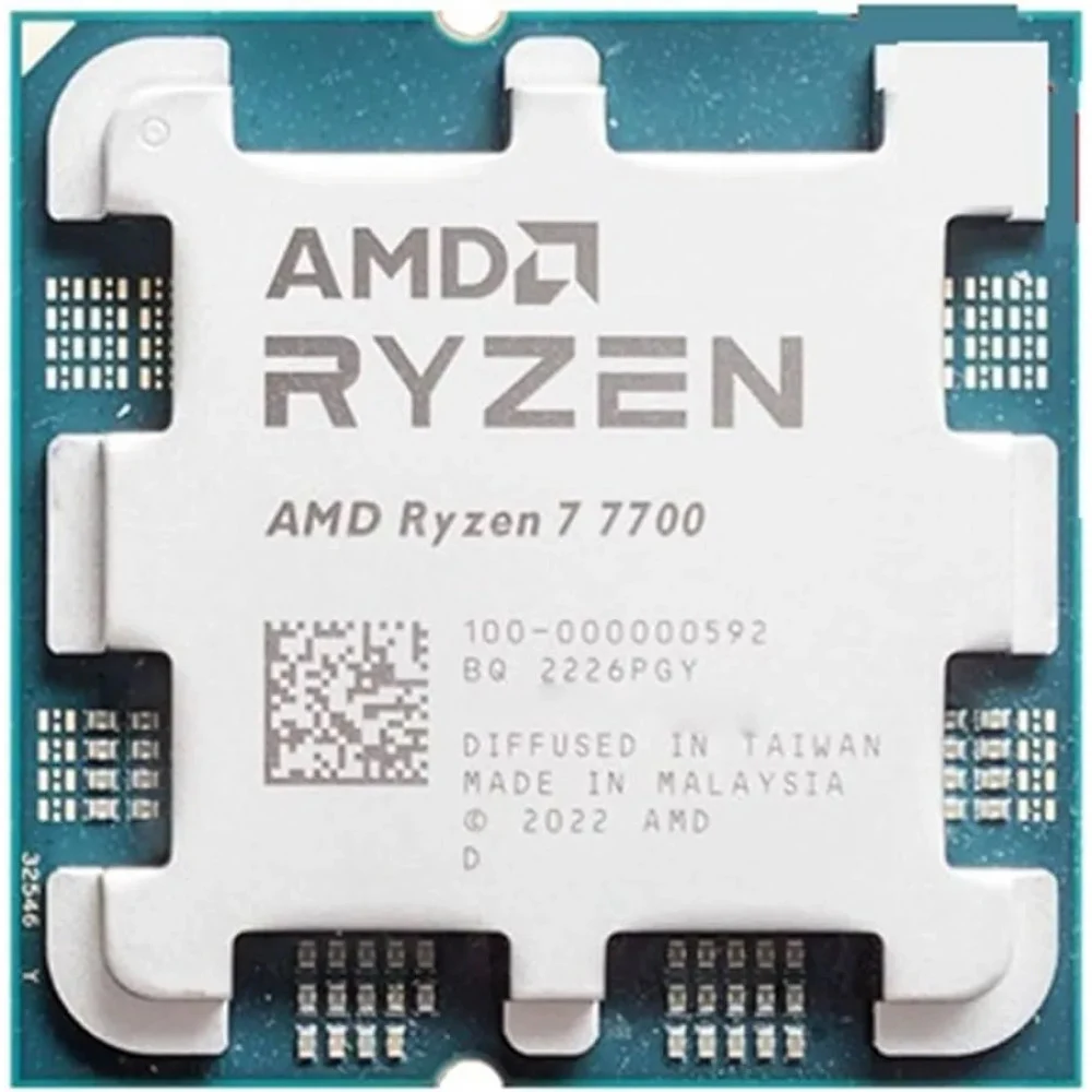 Центральный Процессор AMD RYZEN 7 7700 OEM (Raphael, 5nm, C8/T16, Base 3,80GHz, Turbo 5,30GHz, RDNA 2 Graphics, L3 32Mb, TDP 65W, SAM5)