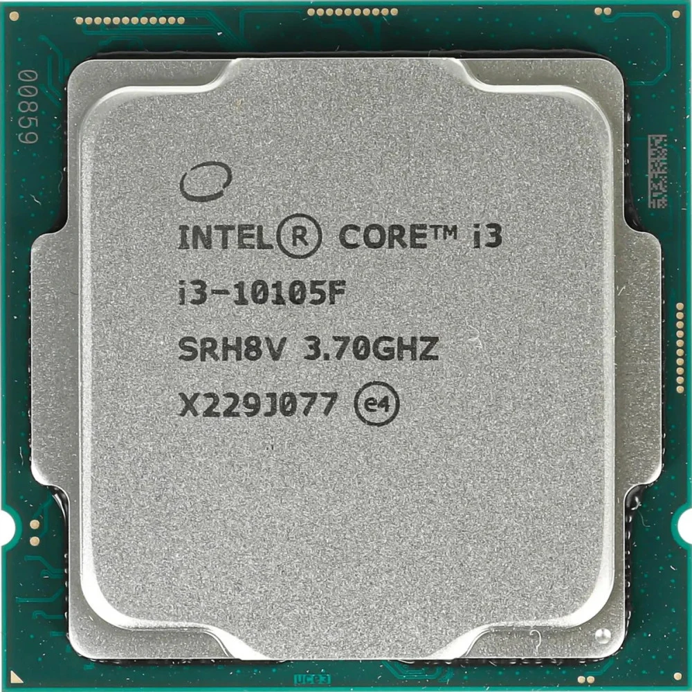 Центральный Процессор Intel Core i3-10105F OEM (Comet Lake, 14nm, C4/T8, Base 3,70GHz, Turbo 4,40GHz, Without Graphics, L3 6Mb, TDP 65W, S1200) OEM {147} (CM8070104291323)