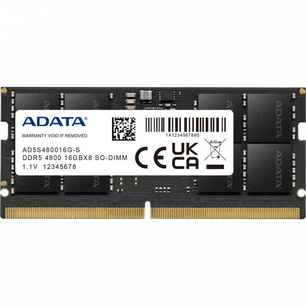 Оперативная память DDR5 32GB 4800MHz A-Data AD5S480032G-S RTL PC4-38400 CL40 SO-DIMM 262-pin 1.1В single rank Ret [AD5S480032G-S]