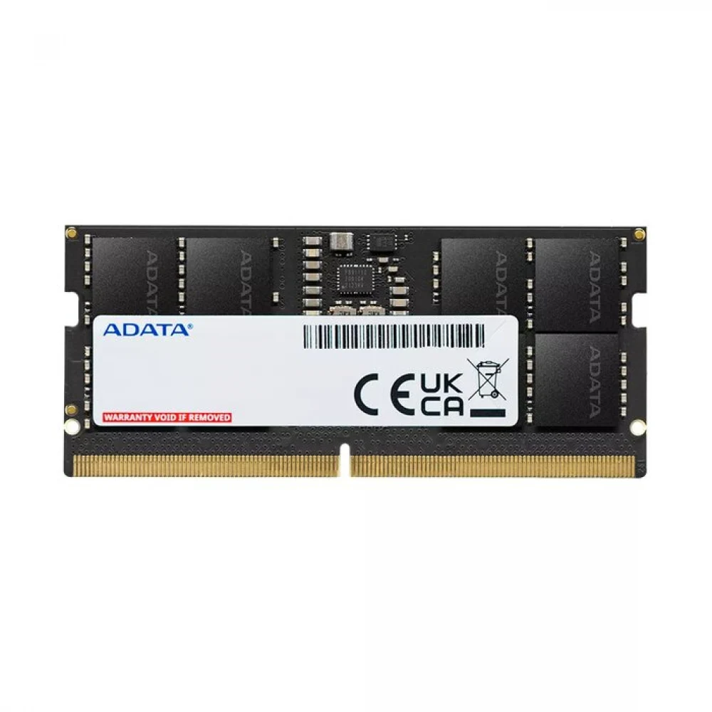 Memory Module ADATA DDR5 Общий объём памяти 8Гб Module capacity 8Гб Количество 1 5600 МГц Множитель частоты шины 46 1.1 В черный AD5S56008G-S