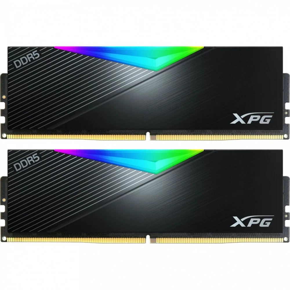 Память DDR5 2x16GB 8000MHz A-Data AX5U8000C3816G-DCLARBK XPG Lancer RGB RTL Gaming PC5-64000 CL38 DIMM 288-pin 1.45В kit dual rank с радиатором Ret