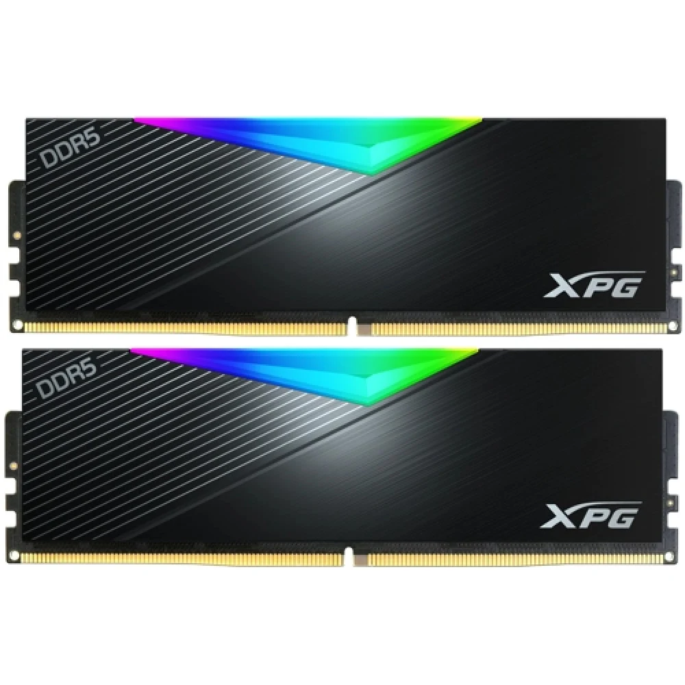 Память DDR5 2x16GB 6400MHz A-Data AX5U6400C3216G-DCLARBK XPG Lancer RGB RTL Gaming PC5-51200 CL32 DIMM 288-pin 1.35В kit dual rank с радиатором Ret