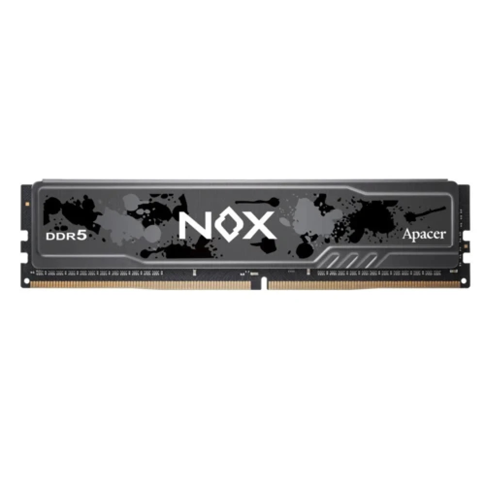 Оперативная память Apacer DDR5 16GB 5200MHz DIMM NOX Black Gaming Memory (PC5-41600) CL40 1.25V (Retail) 2048*8 Heat Sink (Retail) 3 years (AH5U16G52C522MBAA-1)