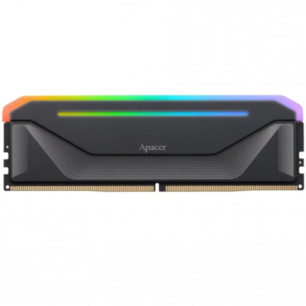 Оперативная память Apacer DDR5 32GB 5200MHz DIMM NOX RGB Black Gaming Memory (PC5-41600) CL40 1.25V Kit (2x16GB) (Retail) 2048*8 Heat Sink (Retail) 3 years (AH5U32G52C522NBAA-2)
