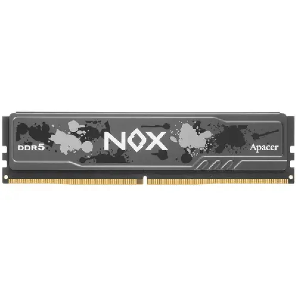Оперативная память Apacer DDR5 16GB 5600MHz DIMM NOX Black Gaming Memory (PC5-44800) CL40 1.25V (Retail) 2048*8 Heat Sink (Retail) 3 years (AH5U16G56C522MBAA-1)
