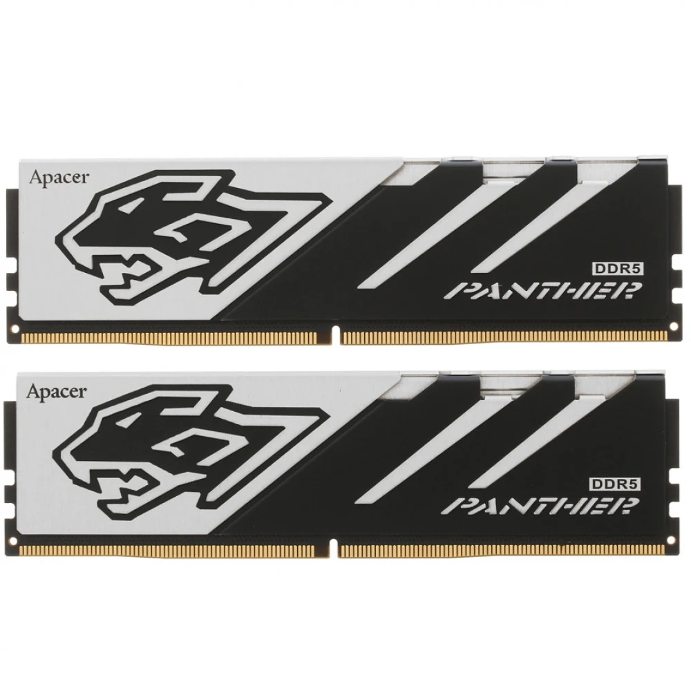 Оперативная память Apacer DDR5 32GB 5600MHz DIMM Panther Gaming Memory CL40 1.25V Kit (2x16GB) (Retail) 2048*8 Heat Sink (Retail) 3 years (AH5U32G56C5227BAA-2)