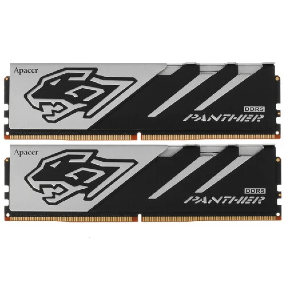 Оперативная память Apacer DDR5 32GB 5200MHz DIMM Panther Gaming Memory CL40 1.25V Kit (2x16GB) (Retail) 2048*8 Heat Sink (Retail) 3 years (AH5U32G52C5227BAA-2)