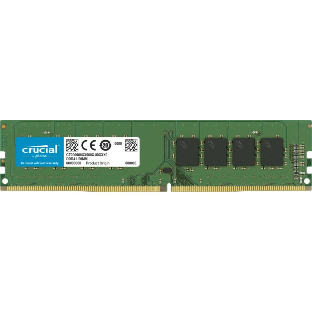 Память CRUCIAL DDR4 DIMM 16Gb (PC25600, 3200MHz, CL22, dual rank, 1.2V, RTL) (CB16GU3200)