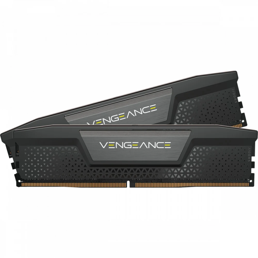 CORSAIR DDR5, 7200MT/s 32GB 2x16GB DIMM, 34-44-44-96, OC PMIC, XMP 3.0, VENGEANCE DDR5 Black Heatspreader, Black PCB, 1.45V, for Intel 700 Series