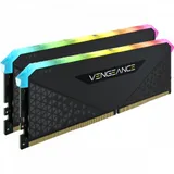 16GB Vengeance RGB RS, RGB LED, Black PCB, DDR4, Dimm, 3200MHz, Unbuffered, 16-20-20-38, CMG16GX4M2E3200C16 XMP 2.0, 1.35V, for AMD Ryzen & Intel CMG16GX4M2E3200C16 (Kit of 2x8GB) (649007)